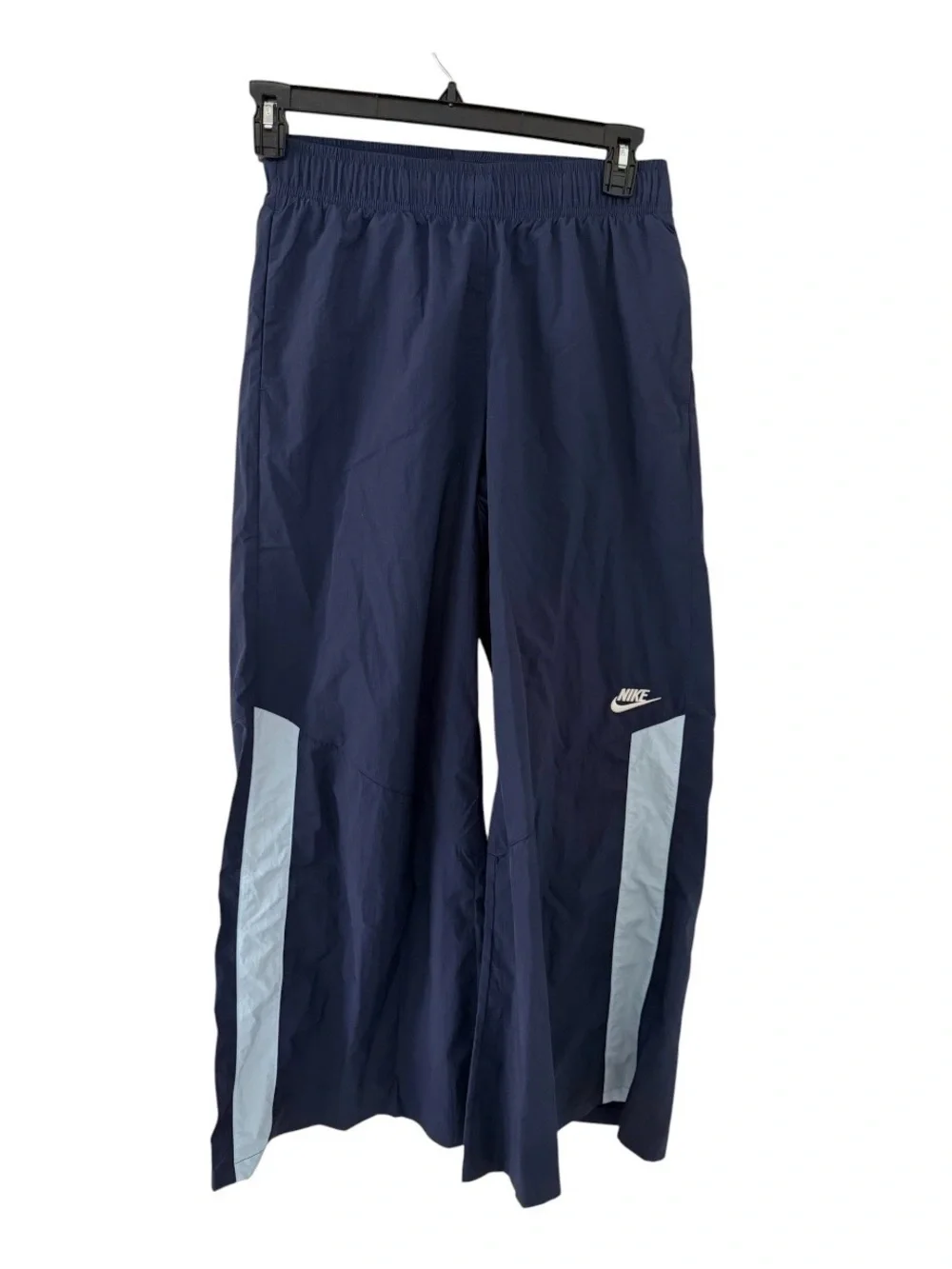 Nike Sportswear Women's Woven Wide-Leg Track Pants Navy Blue Size Small NWT